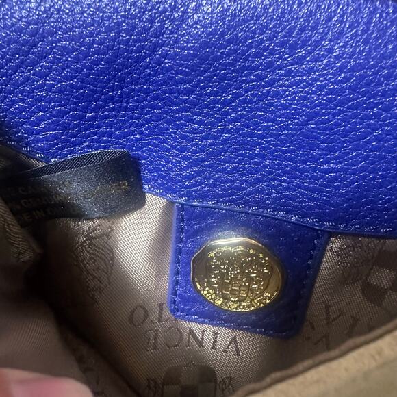 Vince Camuto Leather Suede Color Block Purse - Picture 6 of 9